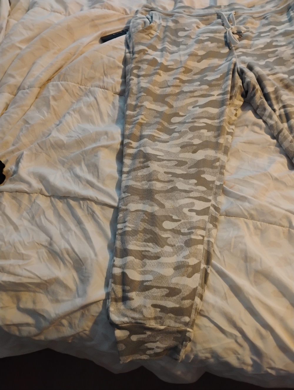 Gray Camo Jogger Sweatpants